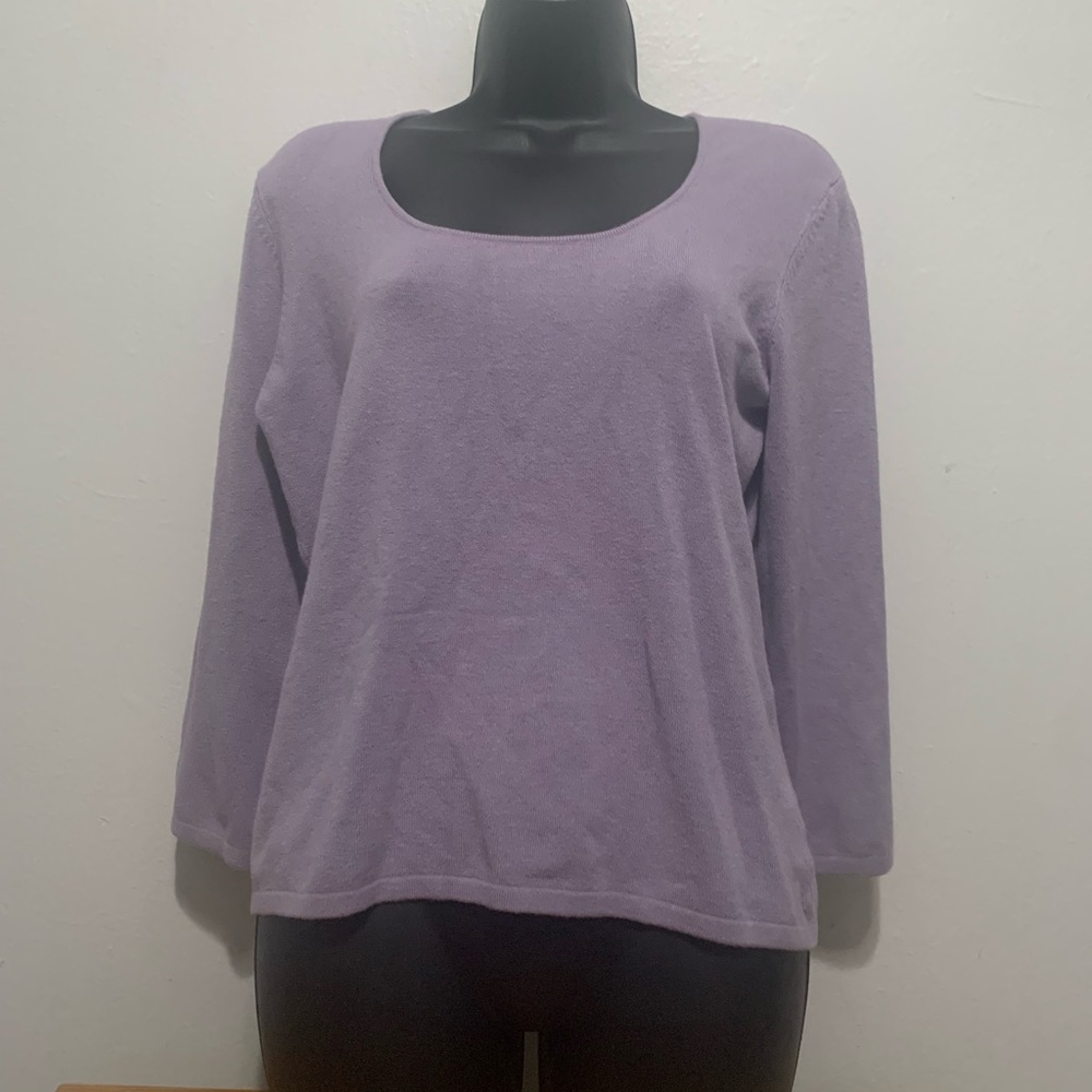 NY&Co Purple Crewneck Sweater Pullover Size XL NEW